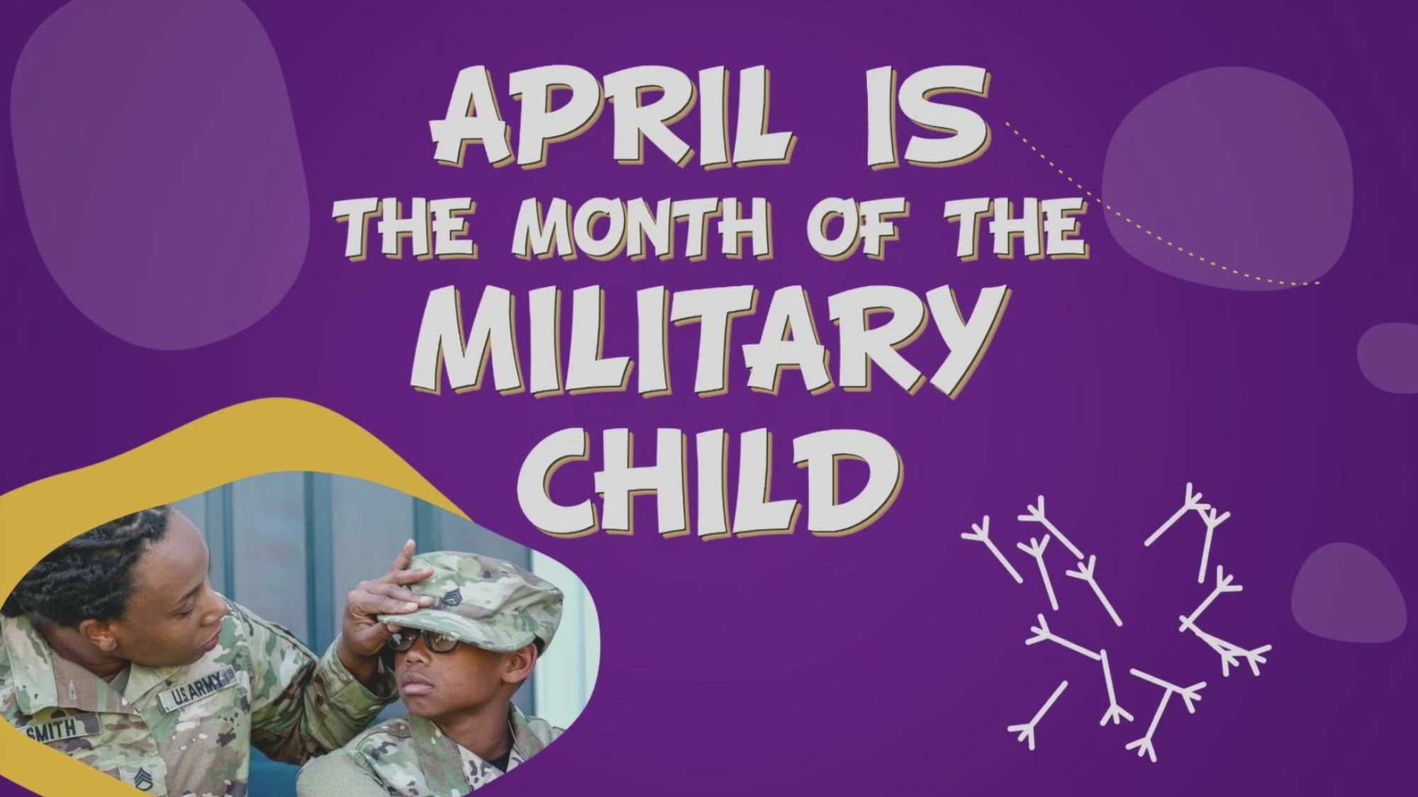 April is the Month of the Military Child and Army leaders marked the occasion by greeting students.