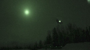 11th Airborne Division Soldiers engage in a nocturnal air assault and simulated combat during JPMRC-AK 23-02