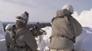11th Airborne Division Soldiers release Black Hornet Drone during JPRMC-AK 23-02
