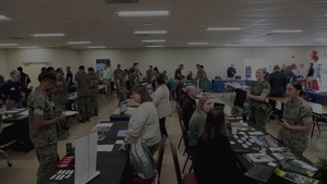 U.S. Marines attend education fair on MCAS Miramar
