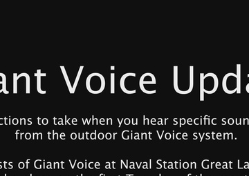 Naval Station Great Lakes Giant Voice Update 2023