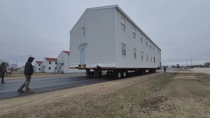Contractors move third World War II-era barracks building at Fort McCoy, Part II