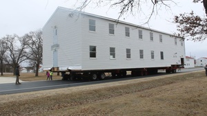 Contractors move third World War II-era barracks building at Fort McCoy, Part V