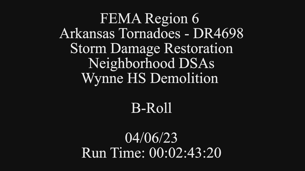 DVIDS Video Arkansas Tornadoes Storm Damage Recovery and DSA Registrations BRoll