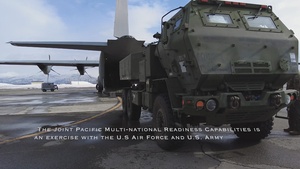 Heavy equipment and HIMARS transport at JPMRC (reel)