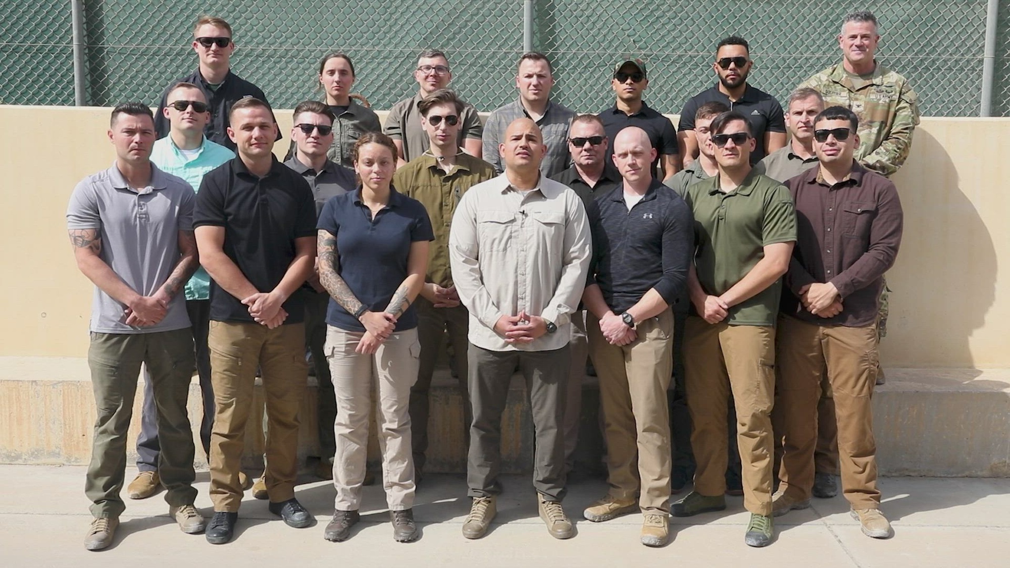 U.S. Army Reserve soldiers from the 307th Military Police Company wish a happy 115th birthday to the U.S. Army Reserve on Camp Arifjan, Kuwait, April 6, 2023. (U.S. Army Reserve video by Spc. Rhema Eggleston)