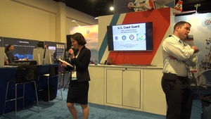 deputy of Coast Guard Office of Marine Environmental Response Policy speaks at Sea Air Space 2023