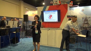 Chief of the Coast Guard Office of Search and Rescue speaks at Sea Air Space 2023