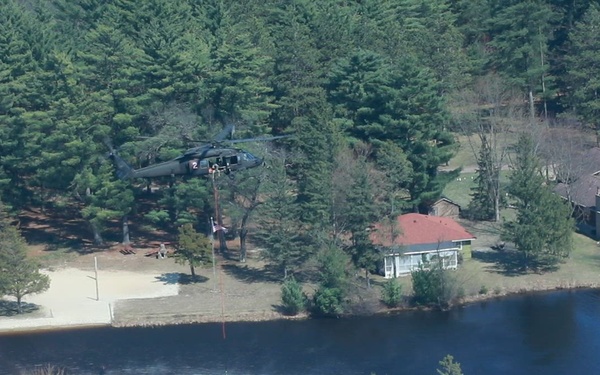 Wisconsin National Guard fire suppression response