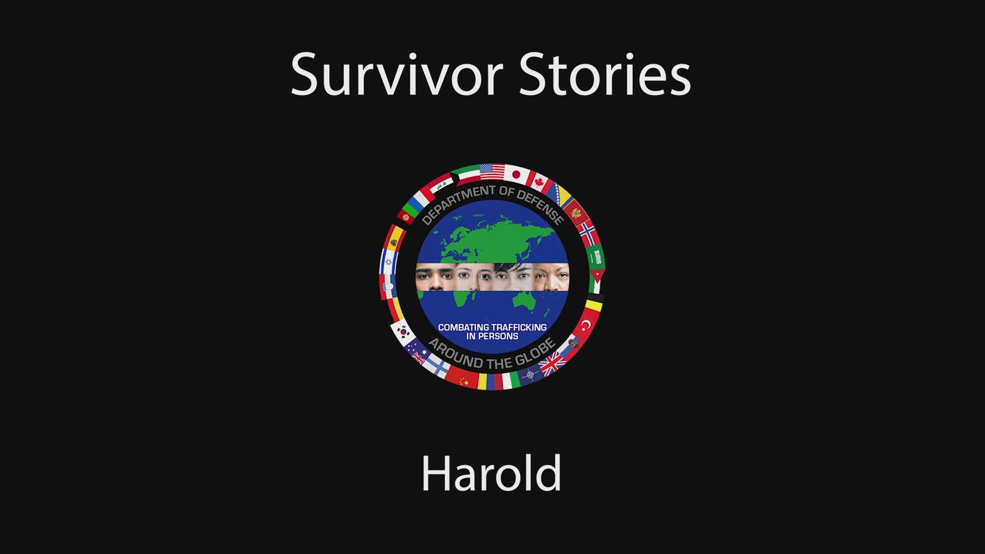 DoD Combating Trafficking in Persons Office Survivors of Human Trafficking - Harold D'Souza