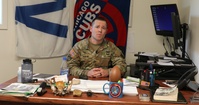 MAJ Perkins gives a Chicago Cub Shout-out