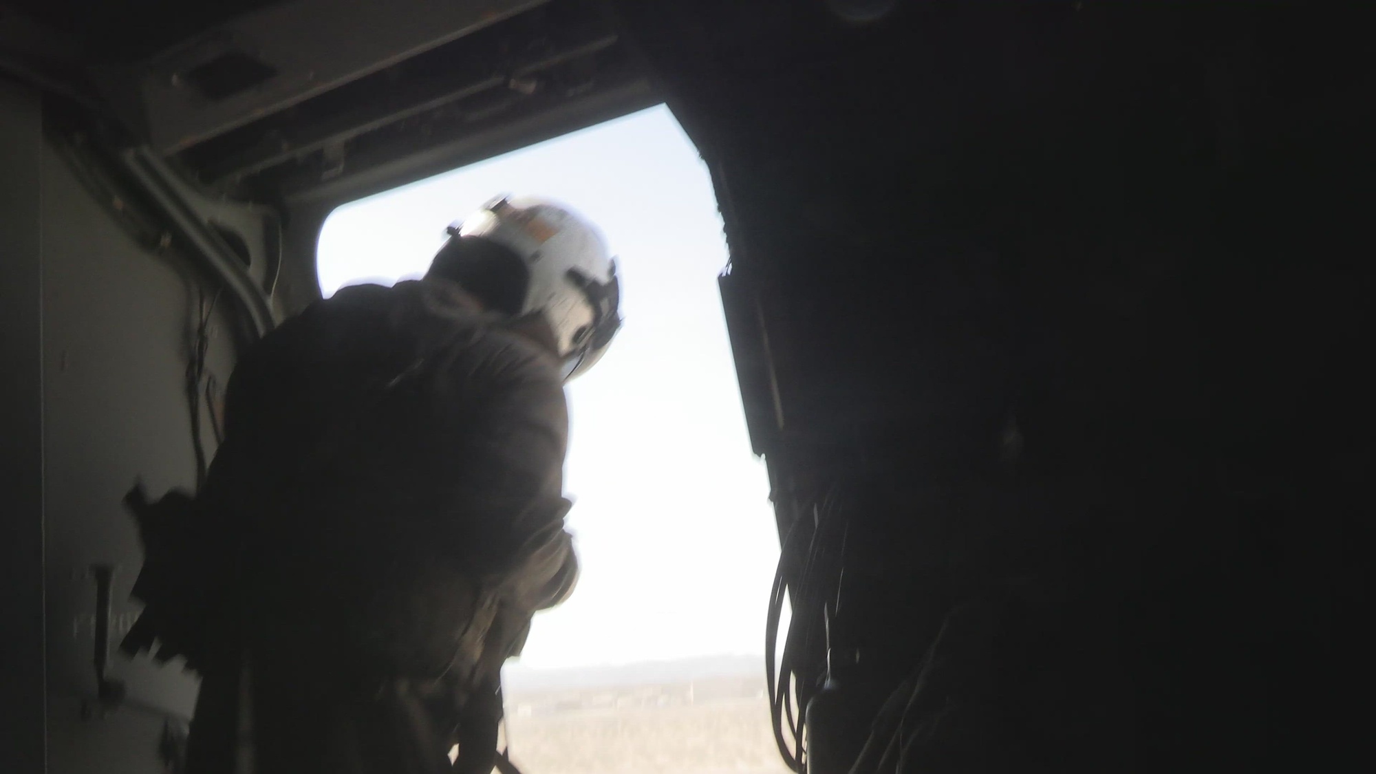 U.S. Marines and Navy Sailors assigned to 3rd Battalion, 7th Marine Regiment, 1st Marine Division, and Marine Aviation Weapons and Tactics Squadron One (MAWTS-1), conduct Non-combatant Evacuation Operations (NEO) during Assault Support Tactics 3 (AST-3), part of Weapons and Tactics Instructors (WTI) course 2-23, at Marine Corps Air Ground Combat Center Twentynine Palms, California, April 14, 2023. WTI, hosted by MAWTS-1, is a seven-week course providing standardized advanced tactical training and certification of unit instructor qualifications to support Marine aviation training and readiness. AST-3 is a multi-mission evolution consisting of a NEO as well as Foreign Humanitarian Assistance operations.