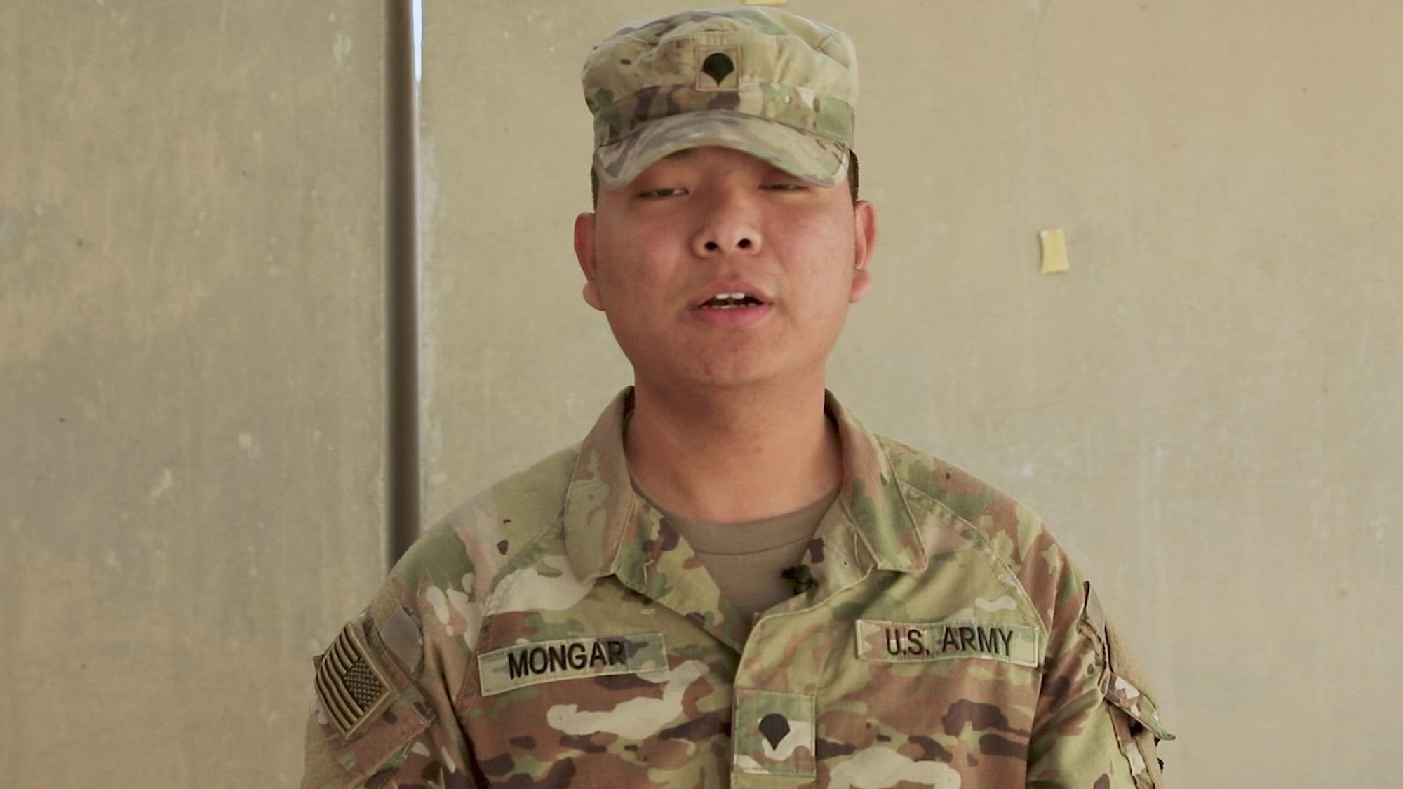 Pennsylvania Army National Guard Soldier, Spc. Som Mongar, 28th Infantry Division, wishes the U.S. Army Reserve a happy 115th birthday. (U.S. Army Reserve video by Spc. Christian Cote)