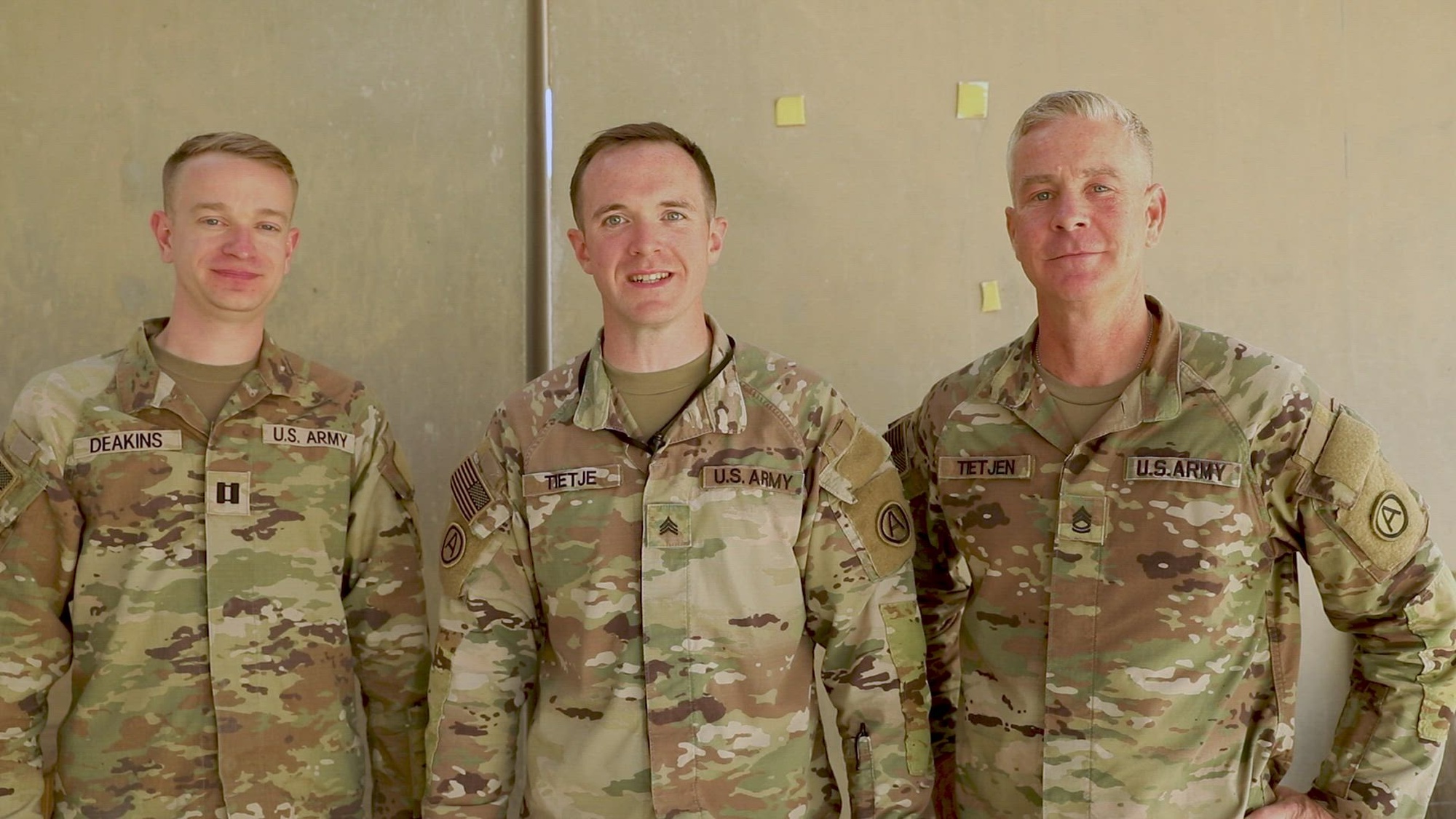 Washington Army National Guardsmen with the 141st Military History detachment wish the U.S. Army Reserve a happy 115th birthday. (U.S. Army Reserve video by Spc. Christian Cote)