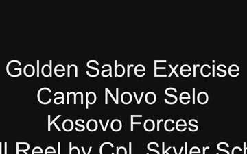 Kosovo Force Golden Sabre Exercise B-Roll Reel