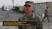 Lt. Col. Lauren Holley discusses training in an austere environment