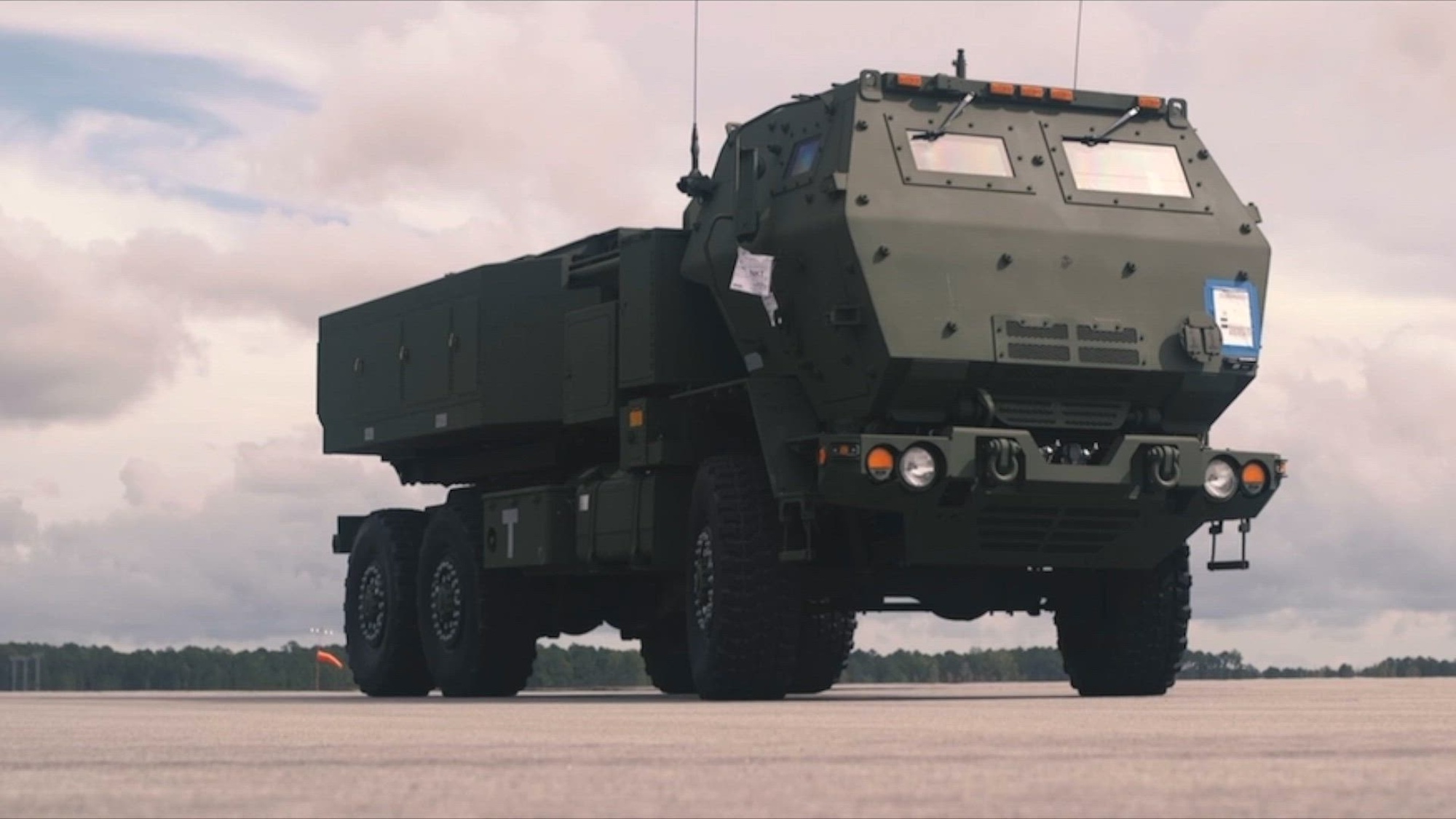 U.S. Marines with Hotel Battery, 2d Battalion, 10th Marine Regiment, 2d Marine Division, conduct high mobility rocket artillery system rapid infiltration (HIRAIN) training exercise at Avon Park, Florida, April 14, 2023. This training evolution will allow the battery to continue enhancing its ability to conduct HIRAIN operations while capitalizing on unique training opportunities to advance the unit’s interoperability with joint forces. (U.S. Marine Corps video by Lance Cpl. Max Arellano)