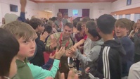 Army Reserve Soldier and community members receive warm welcome at local elementary school