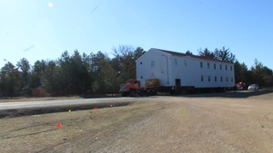 Contractors move fourth World War II-era barracks building at Fort McCoy, Part V