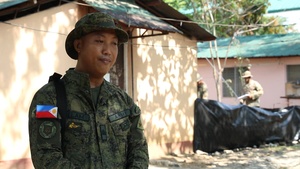 Balikatan 23 | Jungle Survival Training Cpl. Alvin Allam 99th Infantry Battalion Interview at Camp Tecson, Philippines