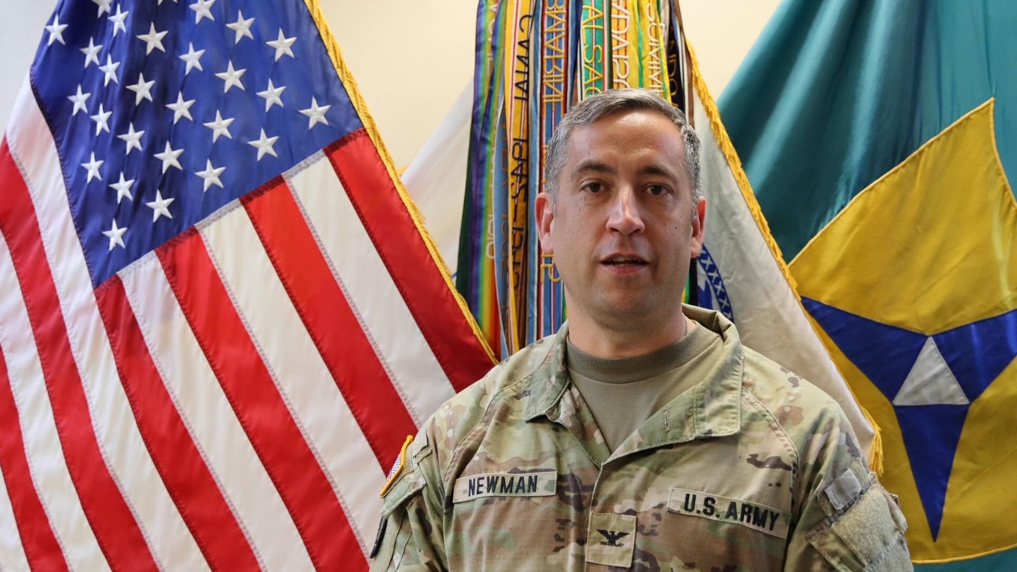 U.S. Army Col. David Newman, Commander of the Mobilization Support Brigade wishes the U.S. Army Reserve a Happy 115th Birthday.