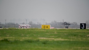 Marine Fighter Attack Squadron 242 and Marine Fighter Attack Squadron 115 arrive at Gwangju Air Base for Korea Flying Training 23 (B-Roll)