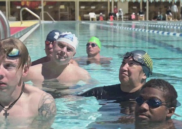 Navy Wounded Warrior Trials Swimming B-Roll
