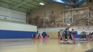 Navy Wounded Warrior Trials Wheelchair Rugby B-Roll