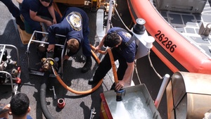 USCGC Midgett conducts damage control training