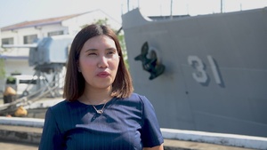 Ms. Archie Balingbing Inspects BRP Pangasinan (PS-31)