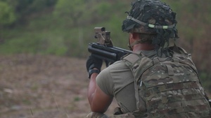 Balikatan 23 | Delta Company, 1st Battalion, 27th Infantry Regiment fire M320 on Fernadez Hill, Fort Magsaysay, Philippines