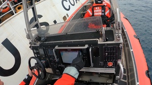 Coast Guard Cutter Midgett conducts training in the Bering Sea