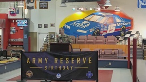 Fort McCoy Garrison commander provides remarks during 2023 Army Reserve birthday celebration