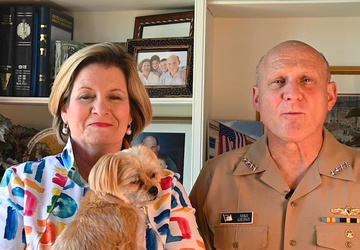 CNO Gilday and his Wife Linda Recognize the Month of the Military Child