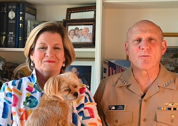 CNO Gilday and his Wife Linda Recognize the Month of the Military Child