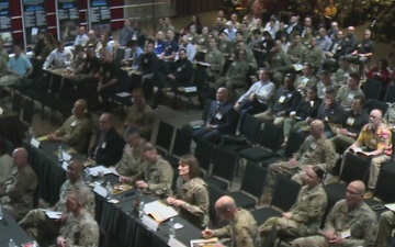 Maj. Gen. John Kline, Center for Initial Military Training Commander, Provides Opening Remarks to the Holistic Health and Fitness Symposium