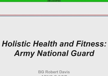 Brig. Gen. Robert Davis, Army National Guard G3/5/7 Provides an H2F Update for the Army National Guard