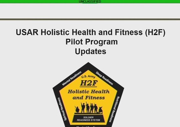 Col. John Shipe, G3/5/7 81st Readiness Division, Provides an Update on the U.S. Army Reserve Holistic Health and Fitness System