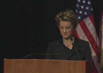 Ms. Christi Logan, United States Special Operations Command Human Performance Advisor, Provides her remarks on the Nutritional Readiness Domain during the Holistic Health and Fitness Symposium