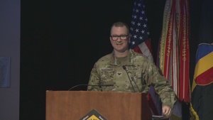 Col. Jason Faulkenberry, Holistic Health and Fitness Director, Provides an H2F System Overview during the Holistic Health and Fitness Symposium