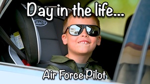 Day in the Life as an Air Force Pilot - Military Kids Edition
