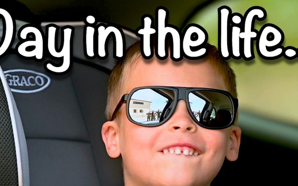 Day in the Life as an Air Force Pilot - Military Kids Edition