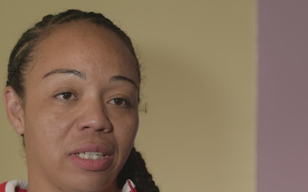 2023 Team Sports Camp - Gunnery Sgt. Denise Medina Interview B-Roll