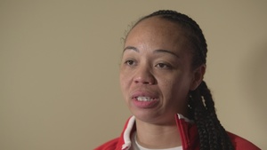 2023 Team Sports Camp - Gunnery Sgt. Denise Medina Interview B-Roll
