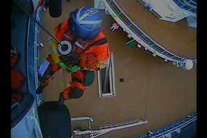 Coast Guard MH-60 Jayhawk helicopter aircrews medevac 4 cruise ship passengers