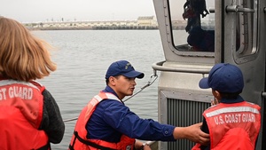 Coast Guard Personnel Bring Their Children to Base Los Angeles-Long Beach