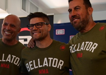 Bellator MMA Visits USO Schofield Barracks for Meet and Greet (no titles)