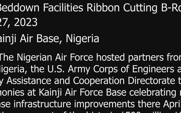U.S. and Nigerian officials join to celebrate $38 million in Kainji Air Force Base improvements