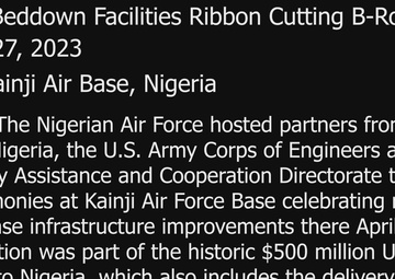 U.S. and Nigerian officials join to celebrate $38 million in Kainji Air Force Base improvements