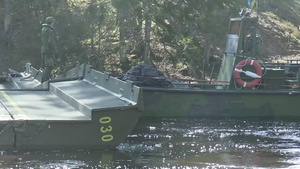 B-Roll: MRF-E Marines and Swedish Armed Forces Water Gap Crossing